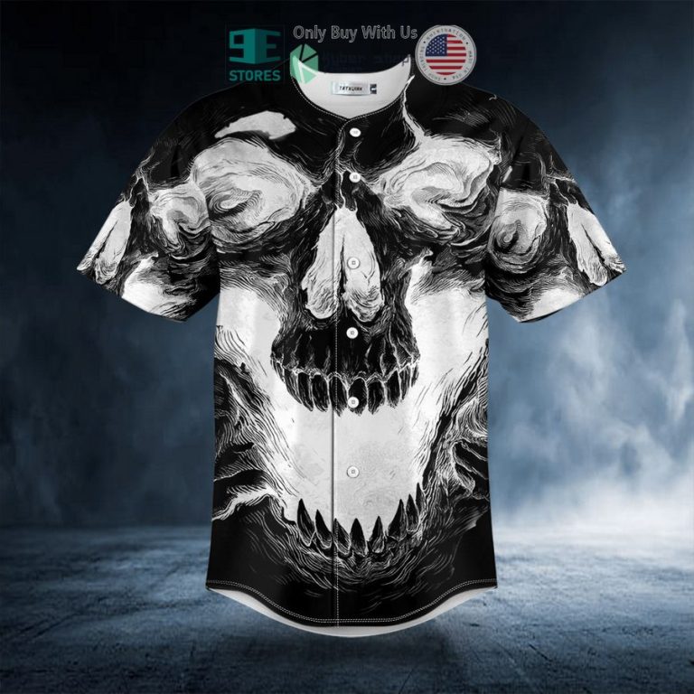 white ghost skull baseball jersey 3 71178