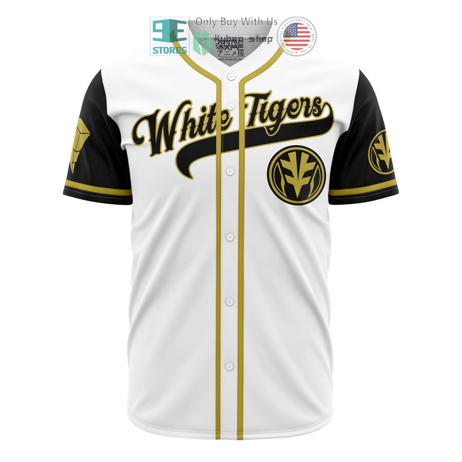 white tigers white power rangers baseball jersey 1 96704