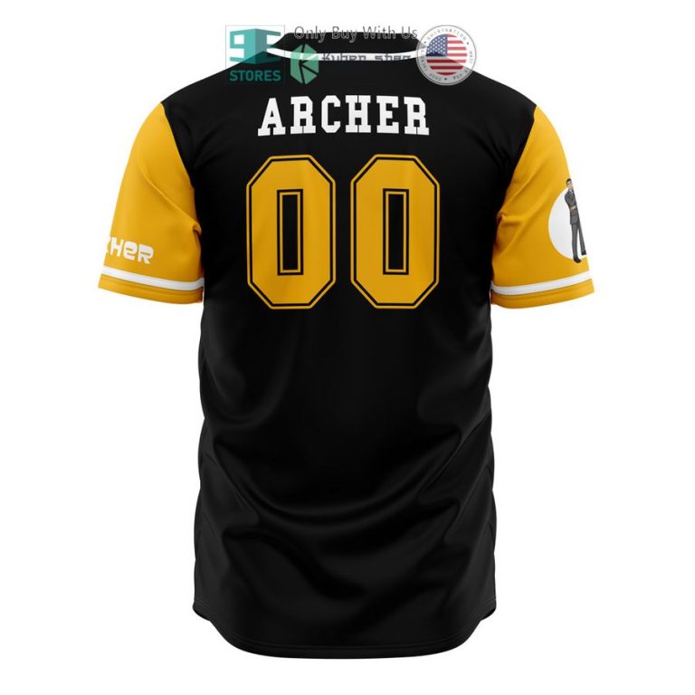 whore island ocelots archer black yellow baseball jersey 3 125