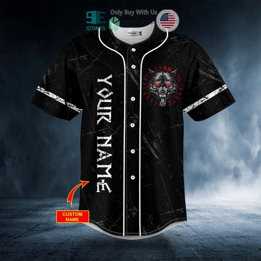 wolf of odin valhalla bound viking personalized baseball jersey 4 45499