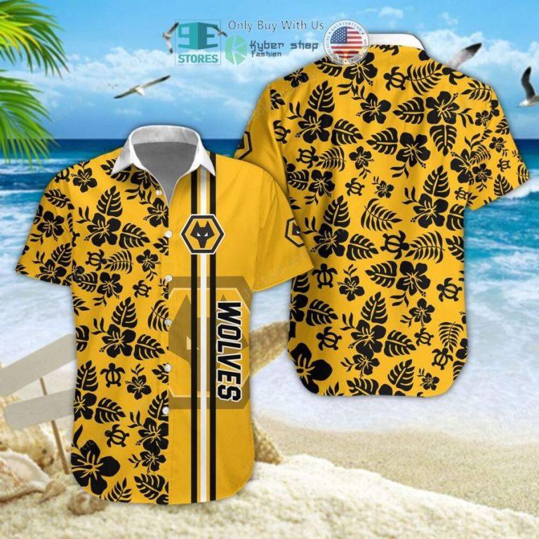 wolverhampton wanderers f c hawaiian shirt shorts 1 74337