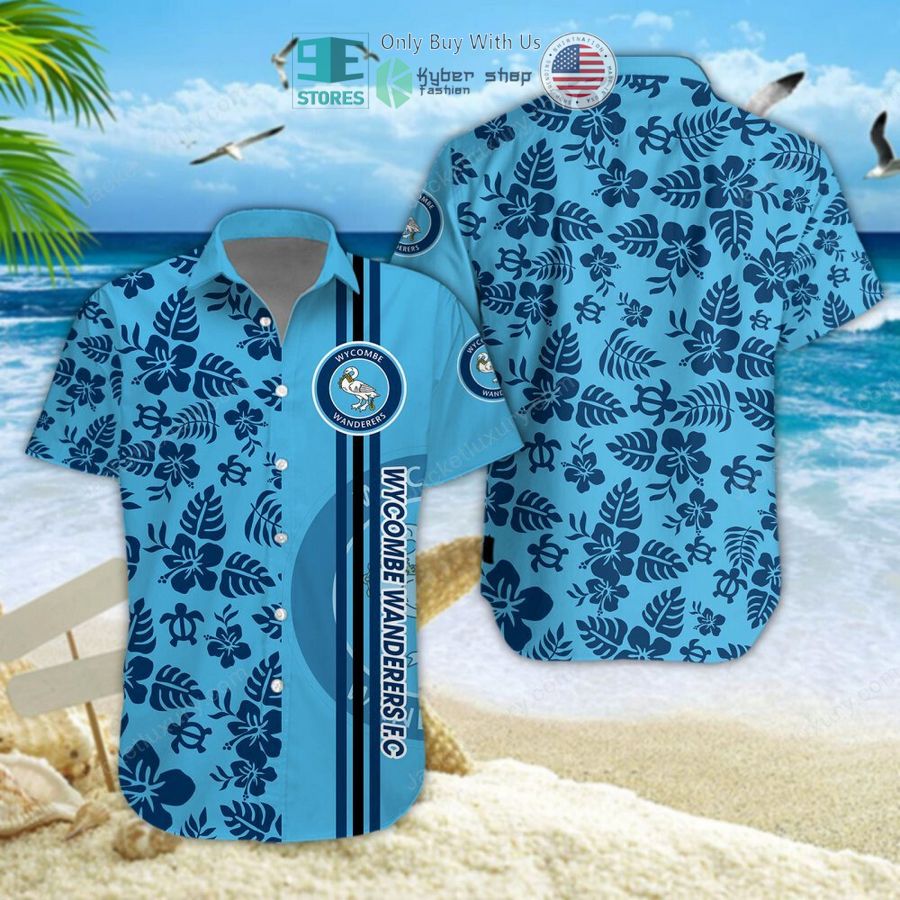 wycombe wanderers f c hawaiian shirt shorts 1 35116