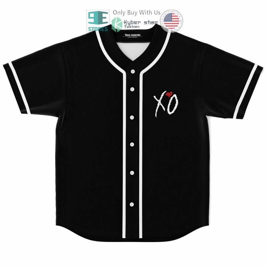 xo black white baseball jersey 1 15616