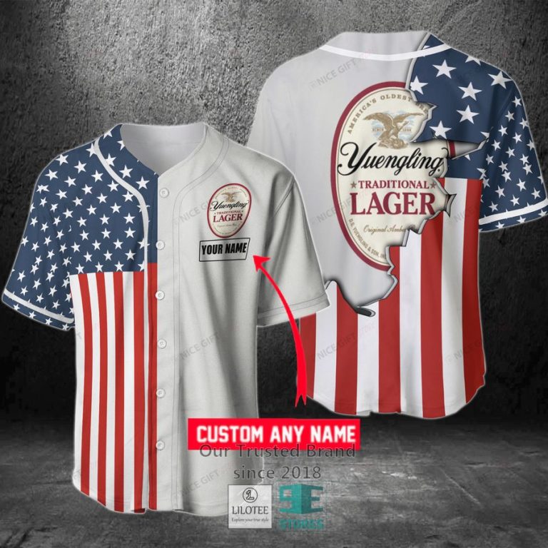 yuengling your name us flag baseball jersey 1 88902