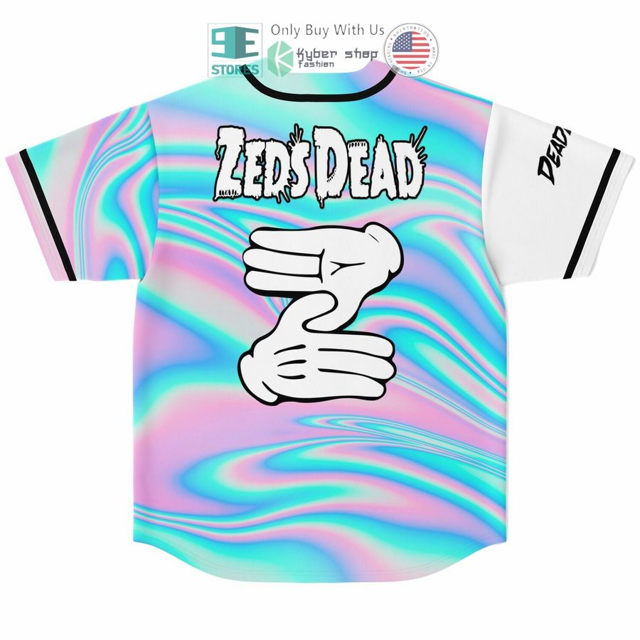 zeds dead hologram white baseball jersey 2 71547