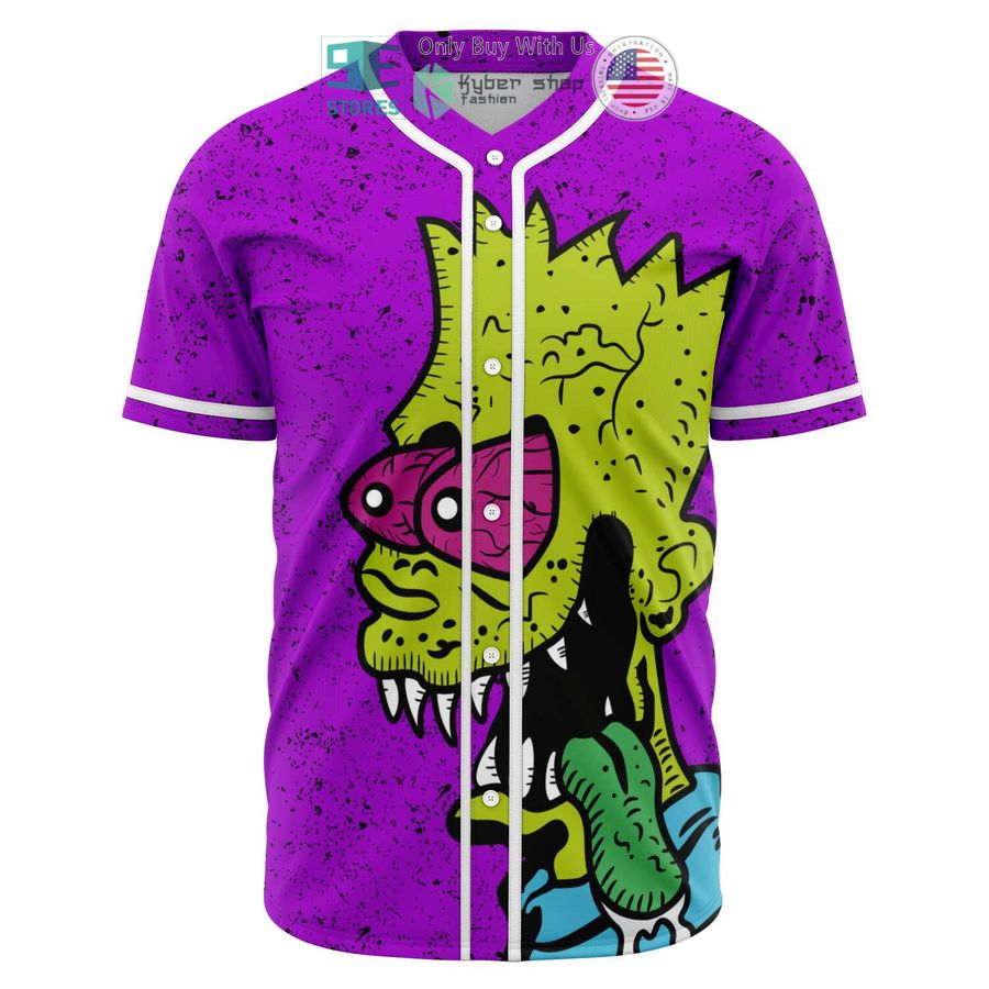 zombie bart simpson heatbang or gifo baseball jersey 1 57918