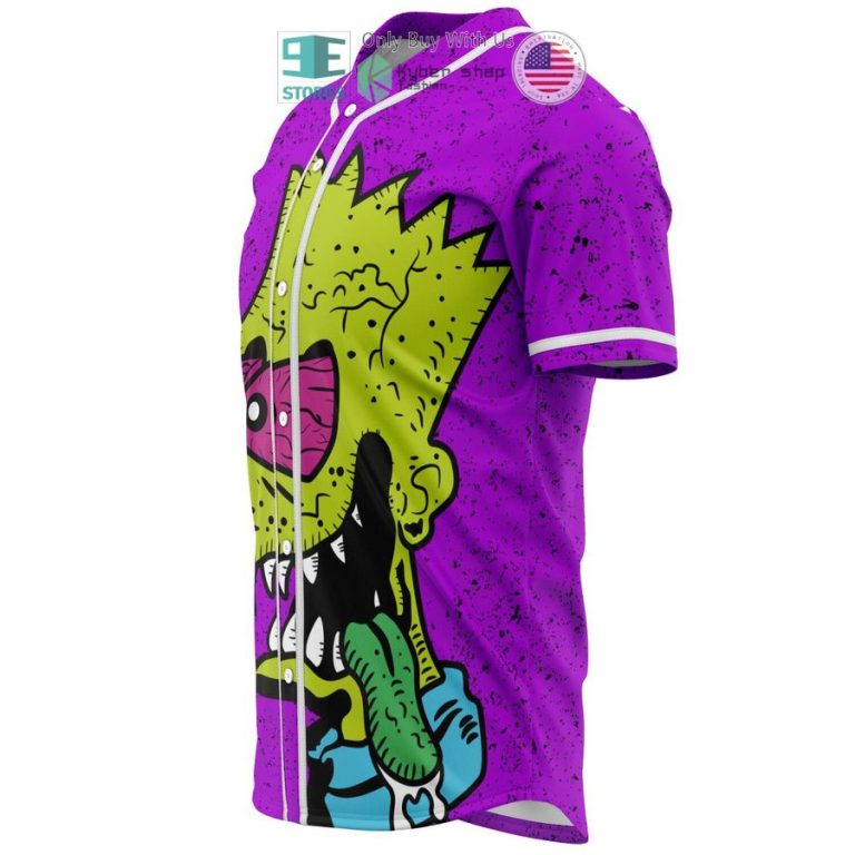 zombie bart simpson heatbang or gifo baseball jersey 3 24873