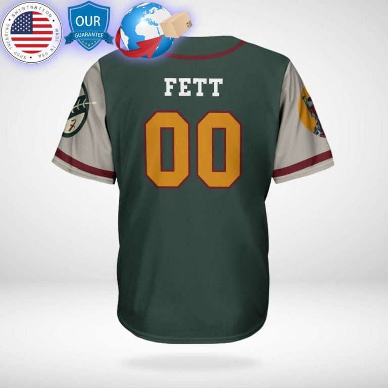 hot mandalorian boba fett star wars custom baseball jersey 3