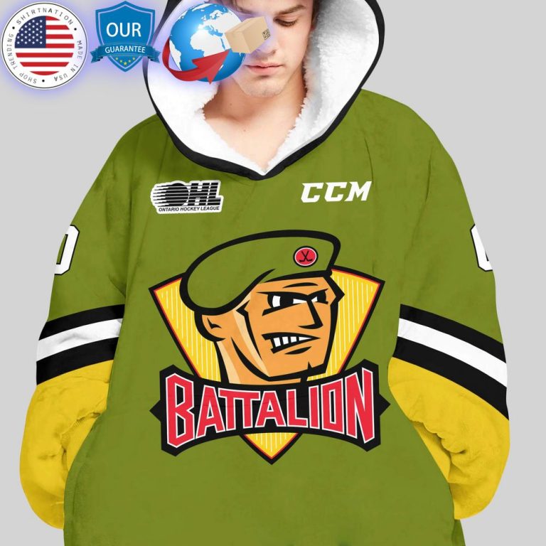 hot ohl north bay battalion custom hoodie blanket 3