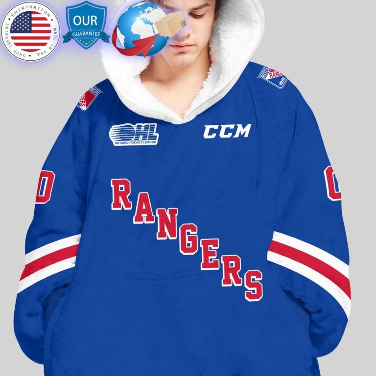 hot ohl kitchener rangers custom hoodie blanket 3