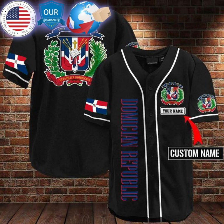 hot dominican republic custom baseball jersey 2