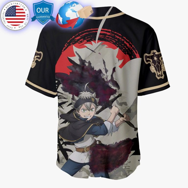 hot black clover asta baseball jersey 3