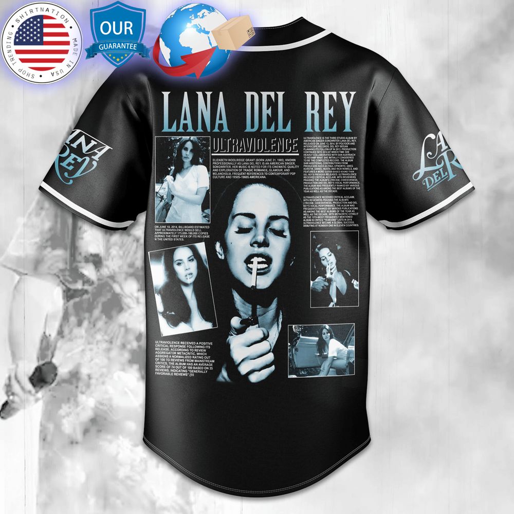 hot lana del rey happiness is butterfly baseball jersey 2