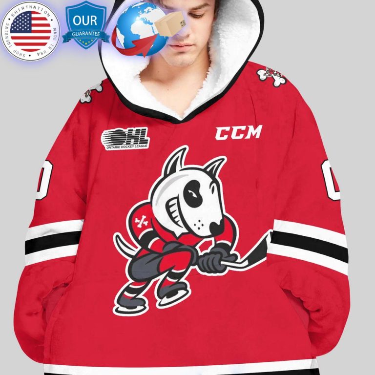 hot ohl niagara icedogs custom hoodie blanket 3