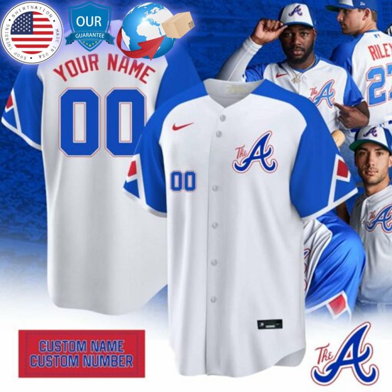 hot atlanta braves city connect custom baseball jersey 1