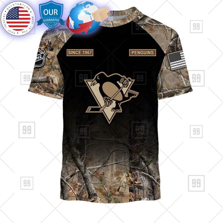 hot pittsburgh penguins hunting camouflage custom shirt 3