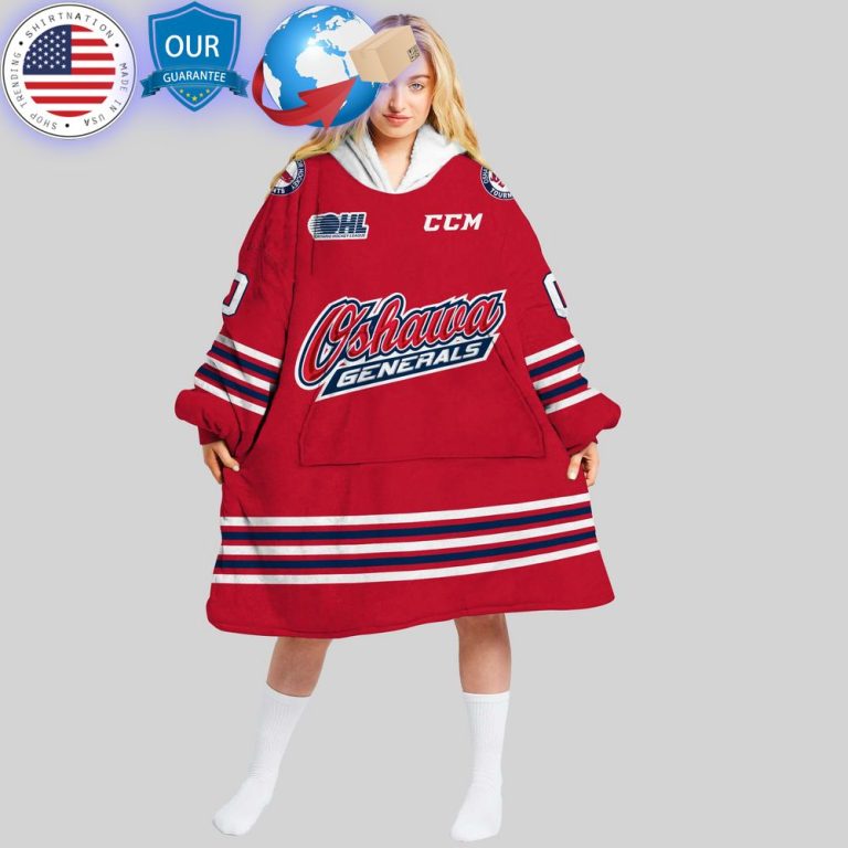 hot ohl oshawa generals custom hoodie blanket 1