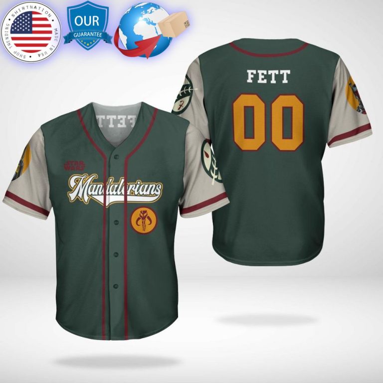 hot mandalorian boba fett star wars custom baseball jersey 2