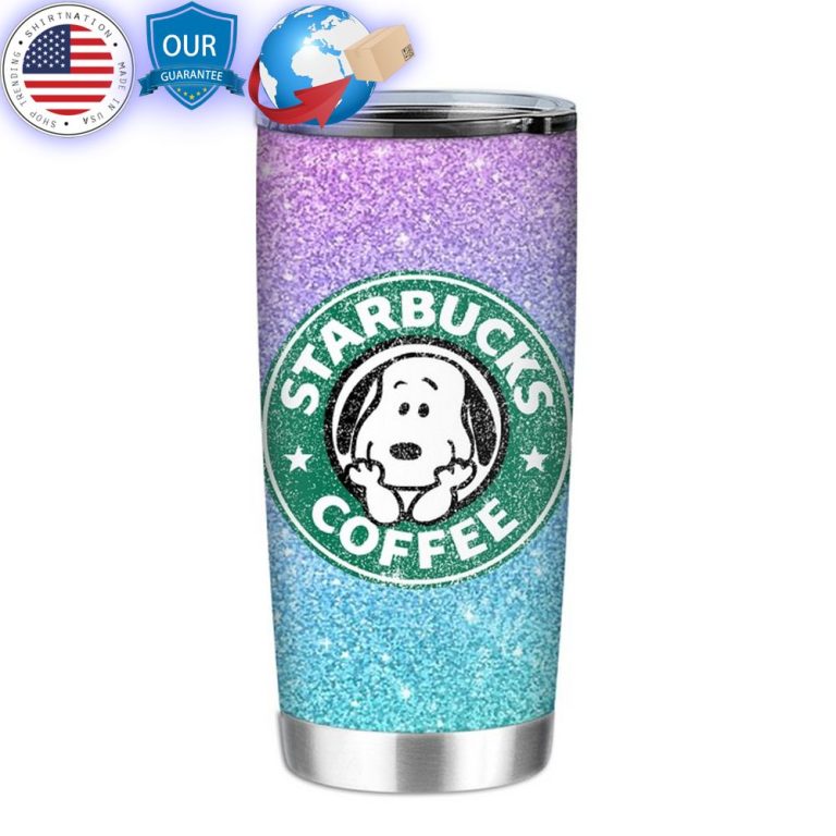 hot starbuck coffee snoopy dog tumbler 1