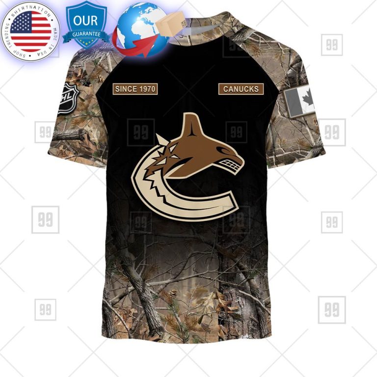 hot vancouver canucks hunting camouflage custom shirt 3