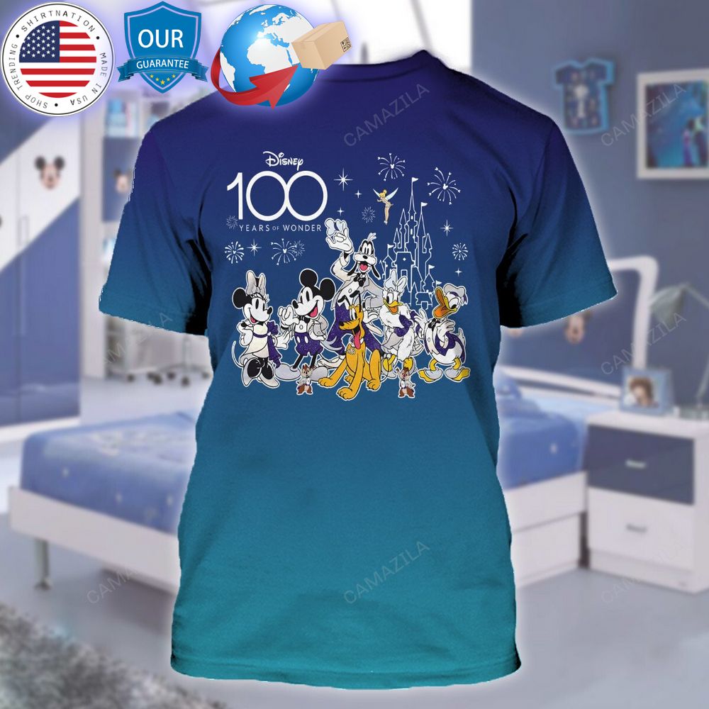hot mickey and minnie mouse disney 100 years of wonder shirt 2