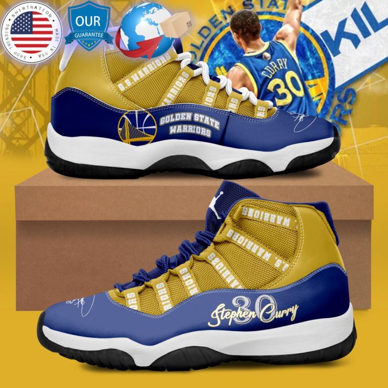 hot stephen curry golden state warriors air jordan 11 sneakers 3