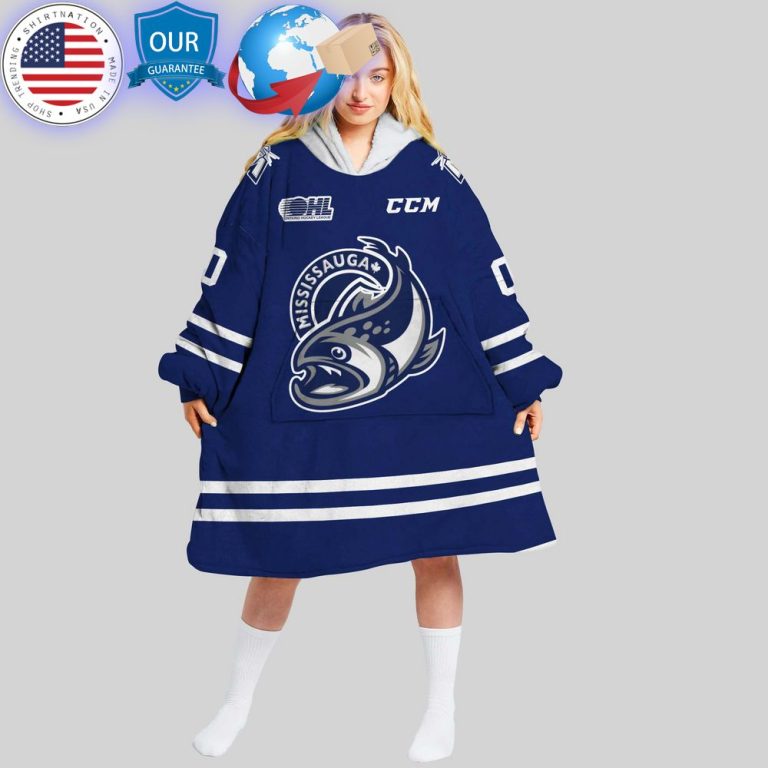 hot ohl mississauga steelheads custom hoodie blanket 1