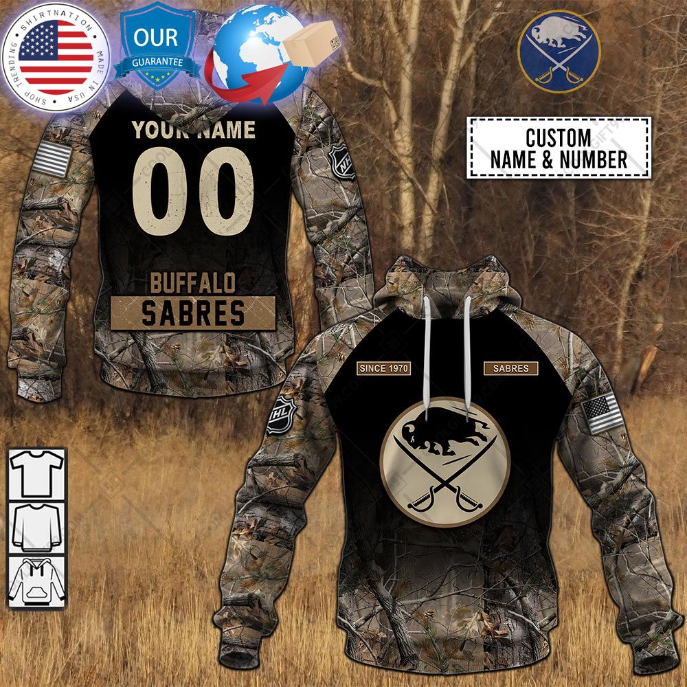 hot buffalo sabres hunting camouflage custom shirt 1