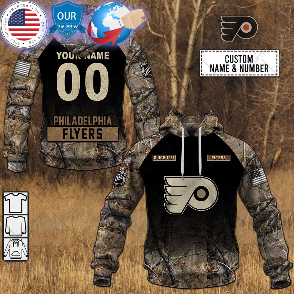 hot philadelphia flyers hunting camouflage custom shirt 1