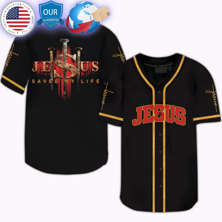 hot jesus saved my life jesus baseball jersey 1