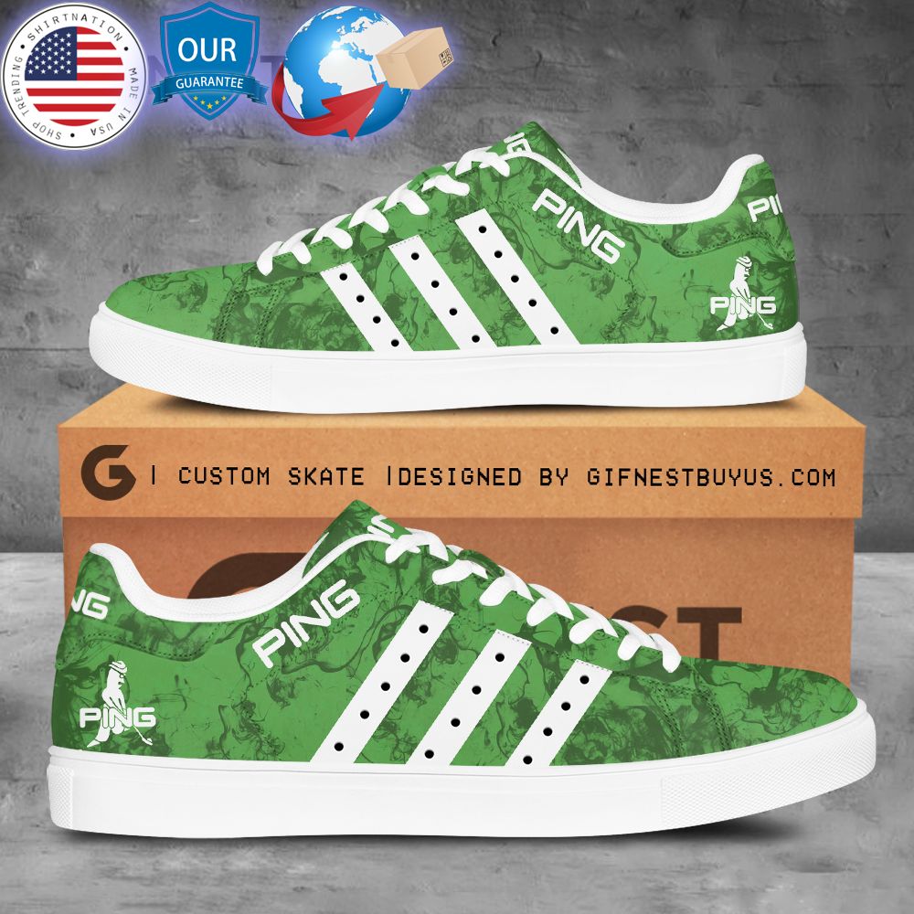hot ping green stan smith shoes 2