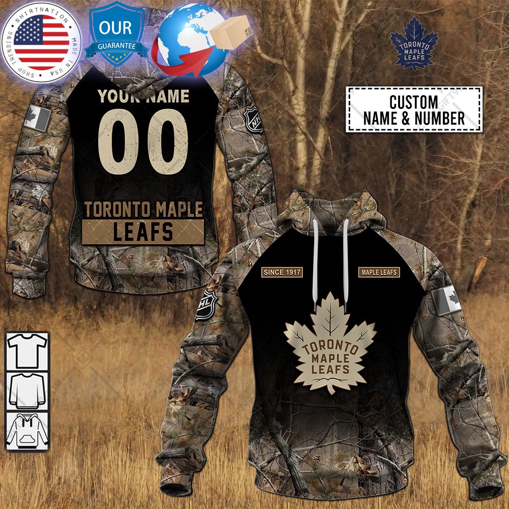 hot toronto maple leafs hunting camouflage custom shirt 1