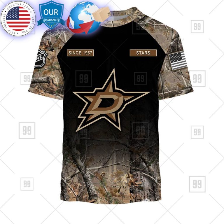 hot dallas stars hunting camouflage custom shirt 3