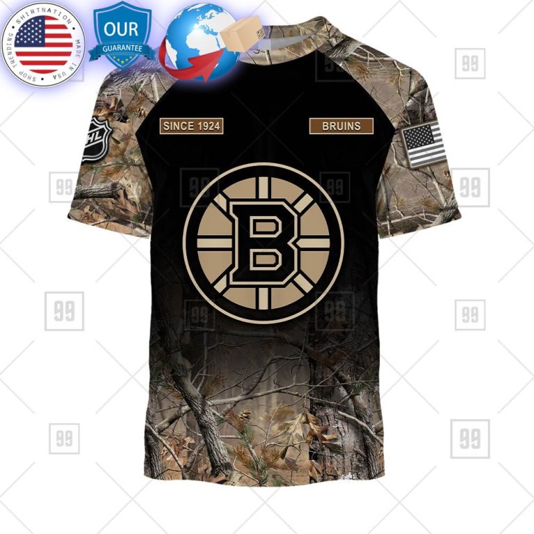 hot boston bruins hunting camouflage custom shirt 3