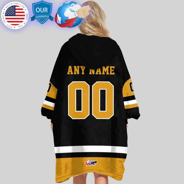 hot ohl hamilton bulldogs custom hoodie blanket 2