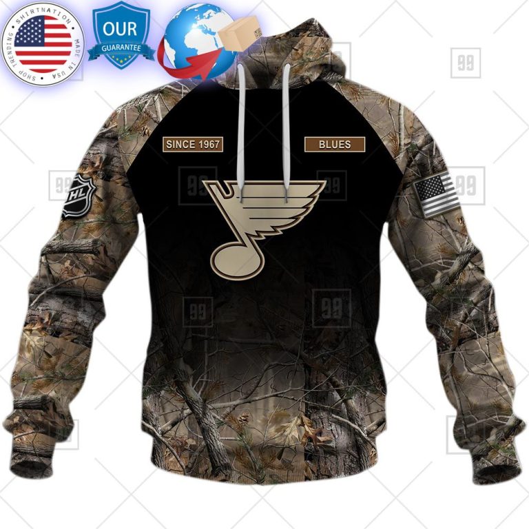 hot st louis blues hunting camouflage custom shirt 2