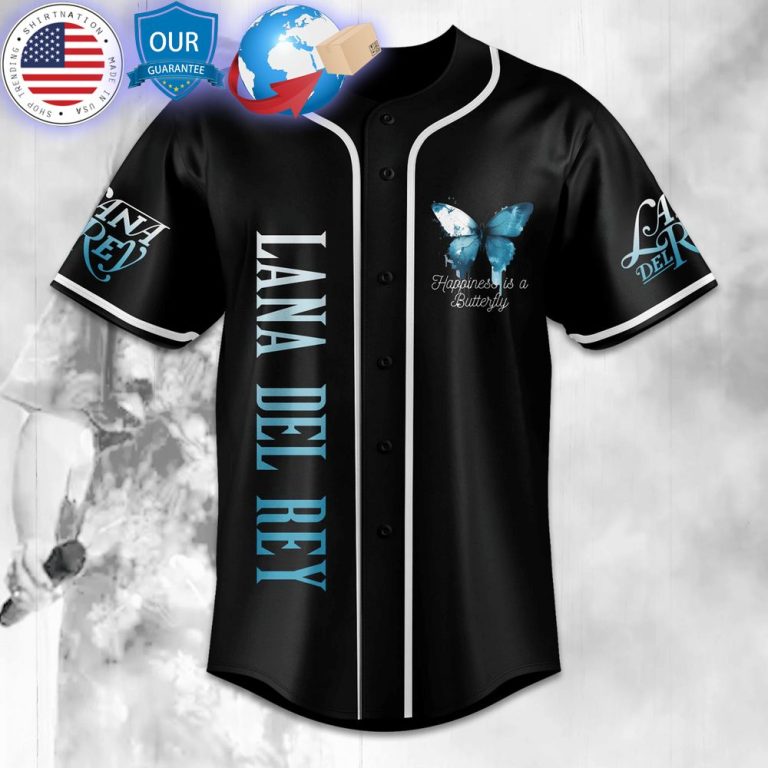 hot lana del rey happiness is butterfly baseball jersey 3