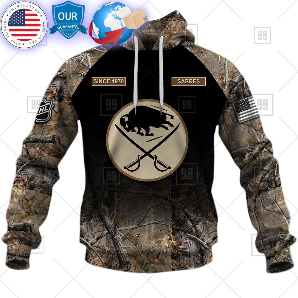 hot buffalo sabres hunting camouflage custom shirt 2