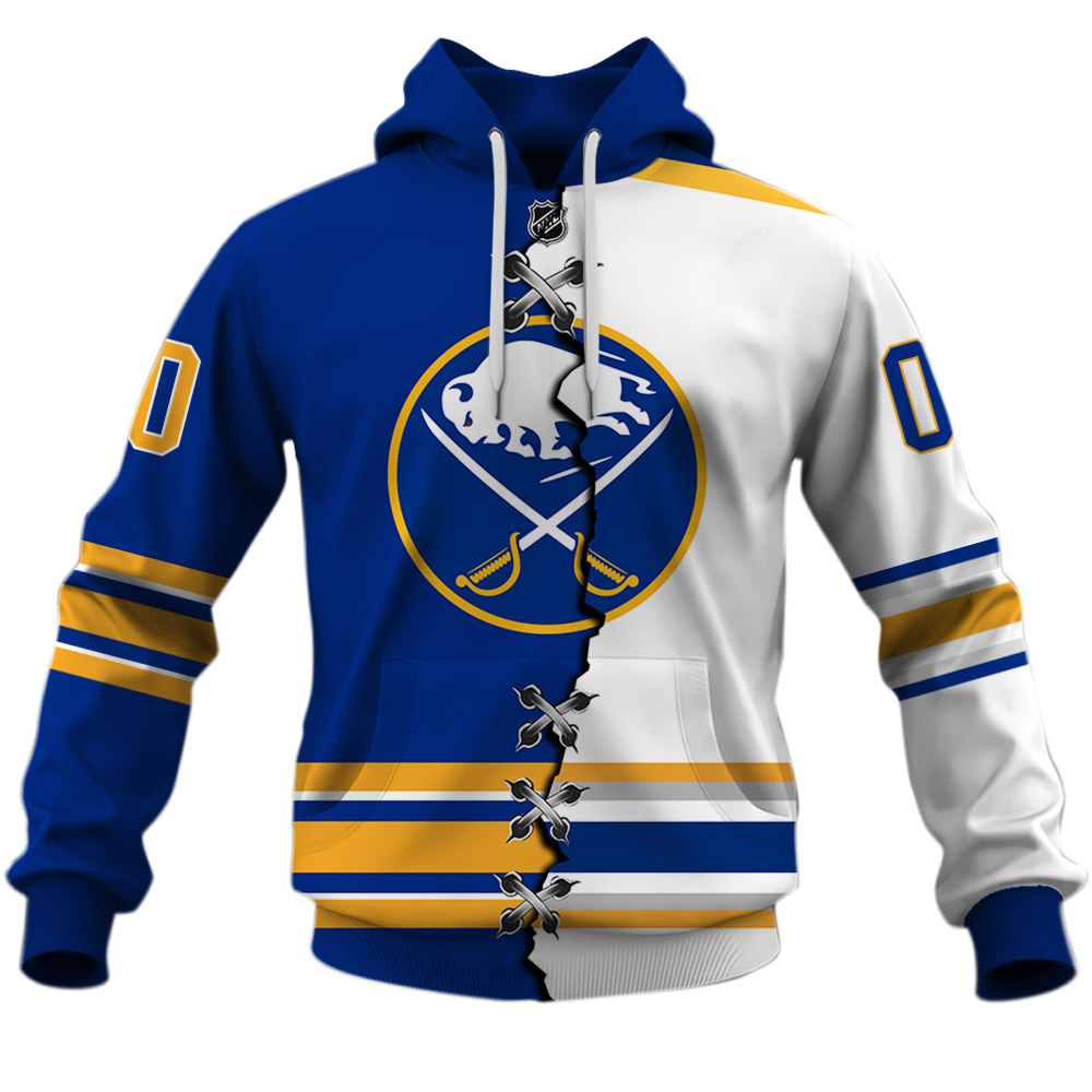 TU YN NHL Mix Jersey Buffalo Sabres hoodie front