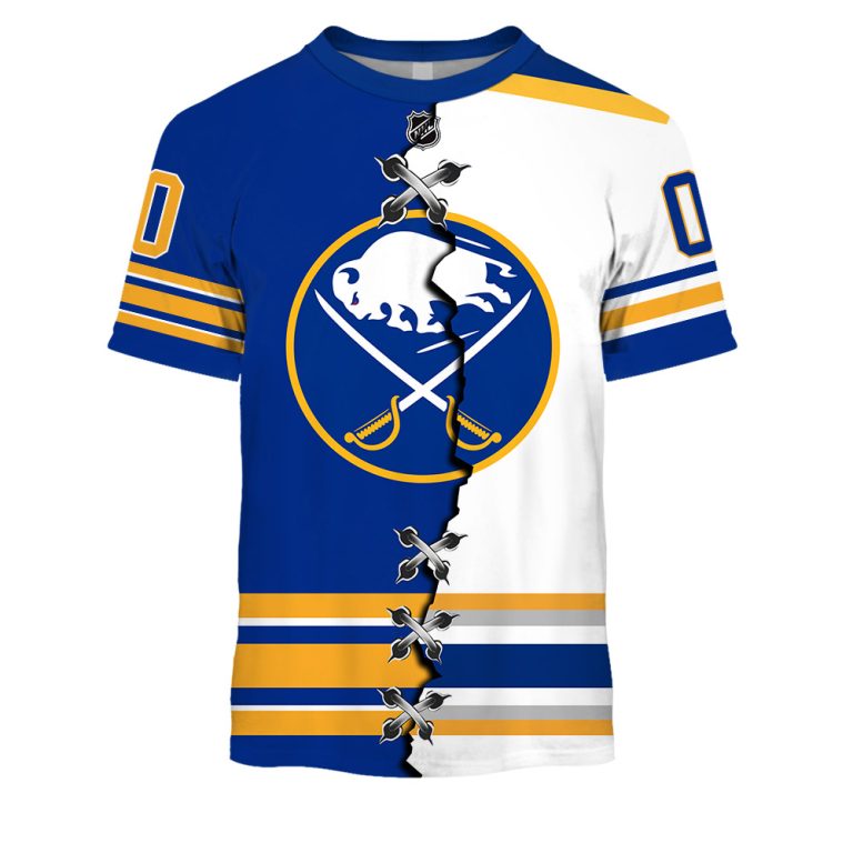 TU YN NHL Mix Jersey Buffalo Sabres tee front