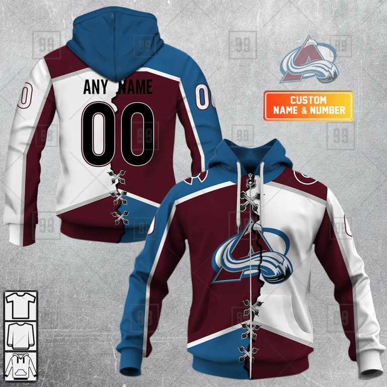 TU YN NHL Mix Jersey Colorado Avalanche mockup ads