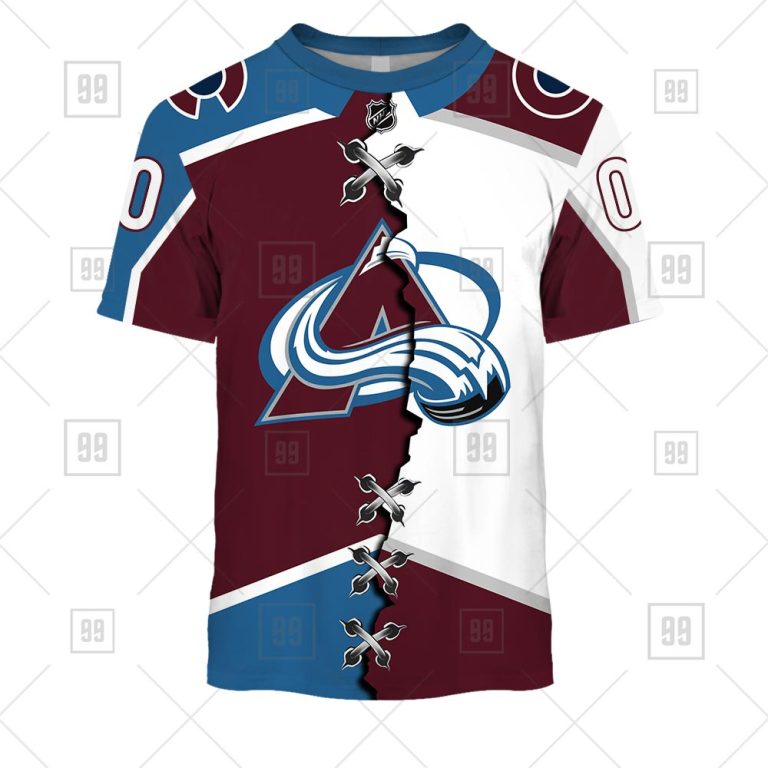 TU YN NHL Mix Jersey Colorado Avalanche tee front
