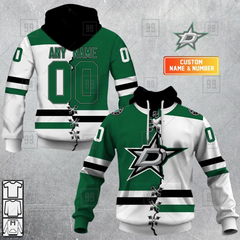 TU YN NHL Mix Jersey Dallas Stars mockup ads