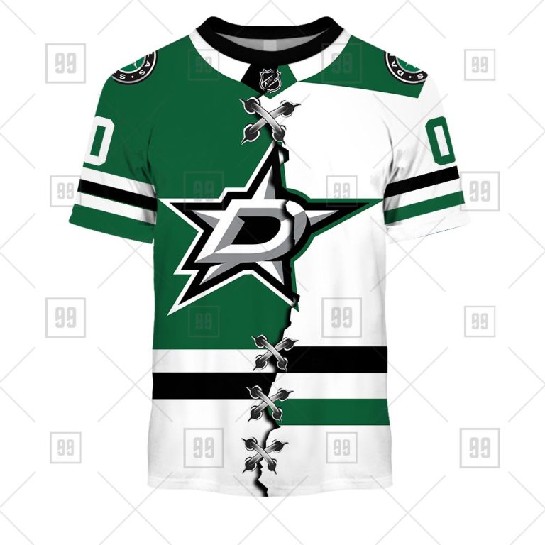 TU YN NHL Mix Jersey Dallas Stars tee front