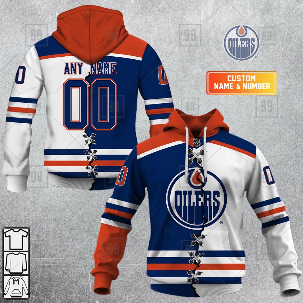 TU YN NHL Mix Jersey Edmonton Oilers mockup ads