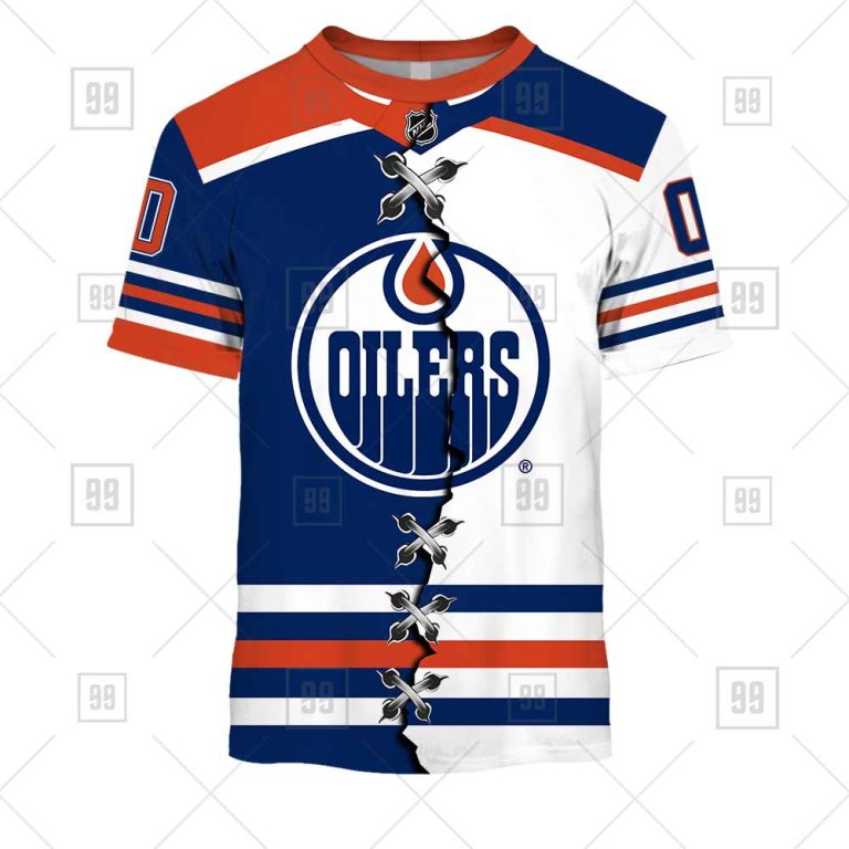 TU YN NHL Mix Jersey Edmonton Oilers tee front