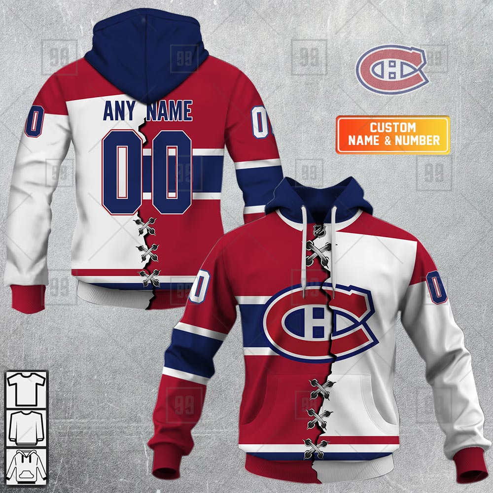 TU YN NHL Mix Jersey Montreal Canadiens mockup ads