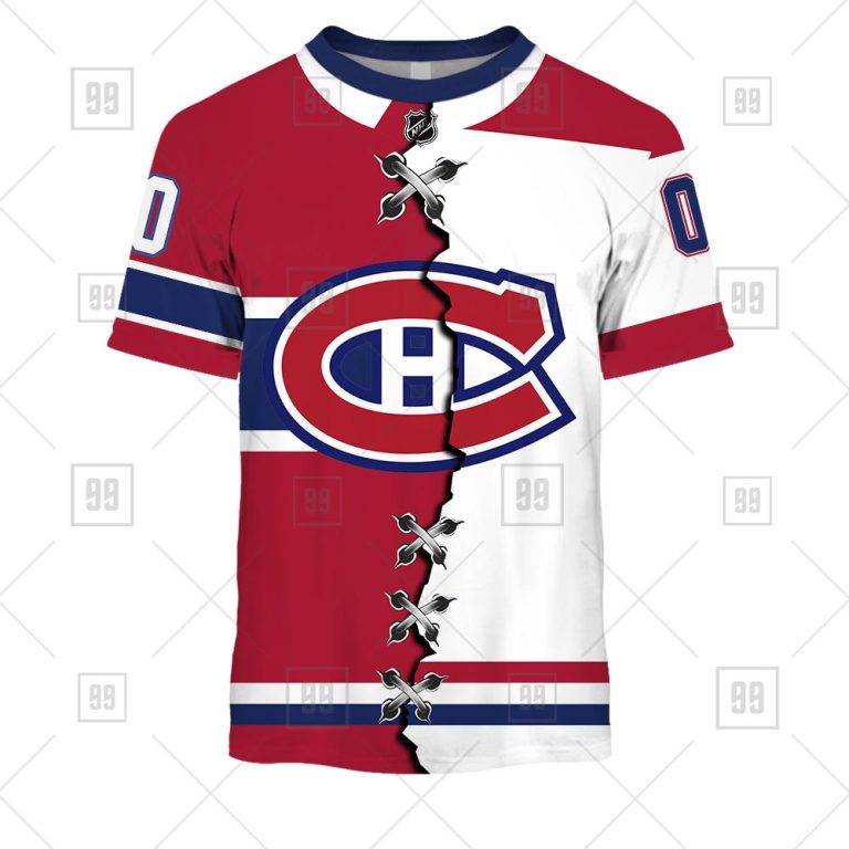 TU YN NHL Mix Jersey Montreal Canadiens tee front