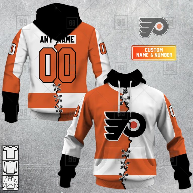 TU YN NHL Mix Jersey Philadelphia Flyers mockup ads