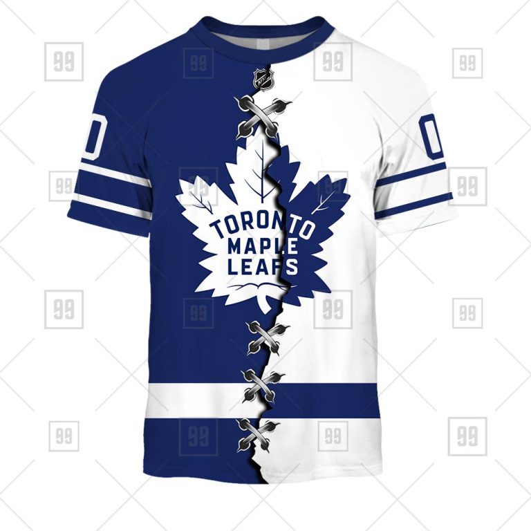 TU YN NHL Mix Jersey Toronto Maple Leafs tee front